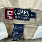 Chaps Ralph Lauren Chino Shorts - 30W 10L Beige Cotton