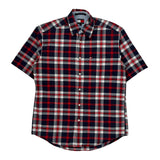 Tommy Hilfiger Checked Short Sleeve Shirt - Small Multicoloured Cotton