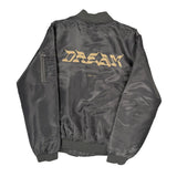 Ma-1 Riot Empire Dream Bomber Jacket - Medium Gray Polyester