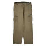 Wrangler Cargo Trousers - 36W 34L Khaki Cotton