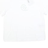 STELLA MCCARTNEY Womens White Graphic T-Shirt XS Short Sleeve Crew Neck Organic