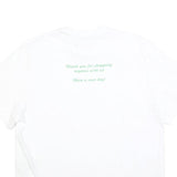 STELLA MCCARTNEY Womens White Graphic T-Shirt XS Short Sleeve Crew Neck Organic