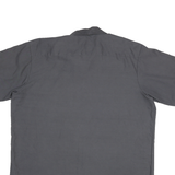 RED KAP Mens Grey Work Shirt XL Landscape Logo Cotton Blend Workwear