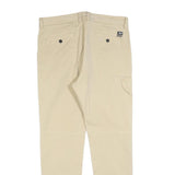 DIESEL Mens Cotton Blend Beige Slim Tapered Trousers W32 L30 Casual Zip Closure