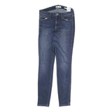 GUESS Mens Jeans Blue Slim Skinny Denim Medium W28 L29 Stylish Zip Closure