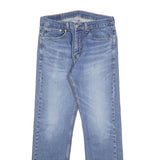 LEVI'S 505 Mens Jeans Blue Regular Straight Denim Medium W32 L32 Classic Fit Zip