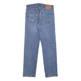 LEVI'S 505 Mens Jeans Blue Regular Straight Denim Medium W32 L32 Classic Fit Zip