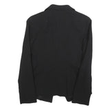 MARELLA Womens Black Wool Blend Blazer Jacket UK 10 Classic Tailored Button