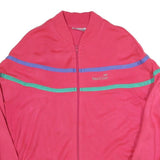 TRACK&COURT Womens Pink Cotton Blend Zip Jacket L Sport Casual Lightweight