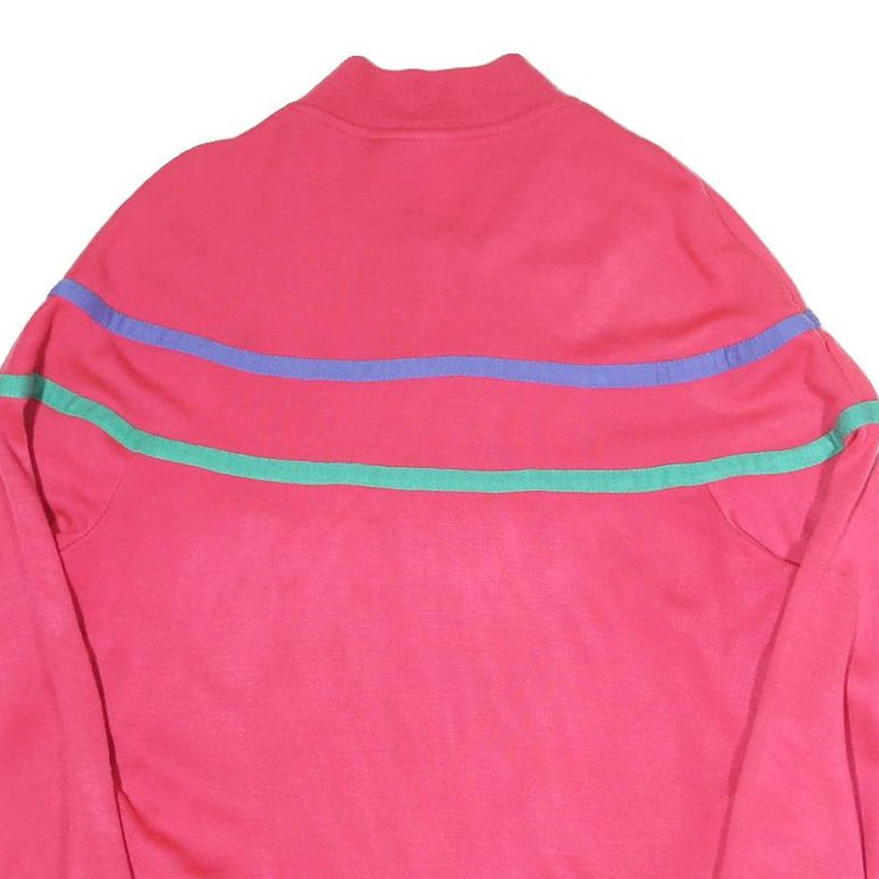 TRACK&COURT Womens Pink Cotton Blend Zip Jacket L Sport Casual Lightweight