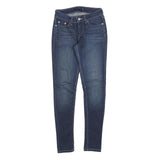 LEVI'S 535 Womens Jeans Blue Slim Skinny Denim Medium W24 L29 Stretch Zip