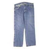 DICKIES Mens Jeans Blue Regular Straight Denim Medium W36 L30 Workwear Zip