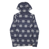 ROXY Womens Blue & White Patterned Full Zip Hoodie S Polyester Blend Casual