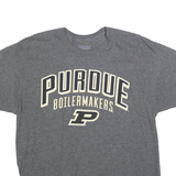 CHAMPION Mens Grey Purdue Boilermakers Graphic T-Shirt L Crew Neck Short Sleeve