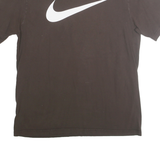 NIKE Mens Black T-Shirt M Short Sleeve Crew Neck Cotton Graphic Print