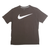 NIKE Mens Black T-Shirt M Short Sleeve Crew Neck Cotton Graphic Print