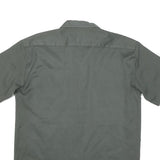DICKIES Mens Grey Plain Shirt Cotton Blend M Workwear Casual Utility