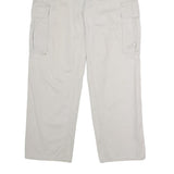 TOMMY JEANS Mens Cotton Beige Regular Straight Cargo Trousers W32 L30 Casual