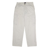 TOMMY JEANS Mens Cotton Beige Regular Straight Cargo Trousers W32 L30 Casual