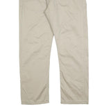LEVI'S Mens Cotton Blend Beige Regular Straight Trousers W36 L28 Casual Zip