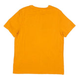 TOMMY HILFIGER Mens Yellow T-Shirt L Short Sleeve Crew Neck Classic Cotton Blend