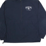 CHAMPION Mens Navy Blue Hopkins Zip Jacket M Polyester Hooded Casual Sportswear