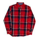 Tall American Eagle Checked Shirt - Large Red Cotton
