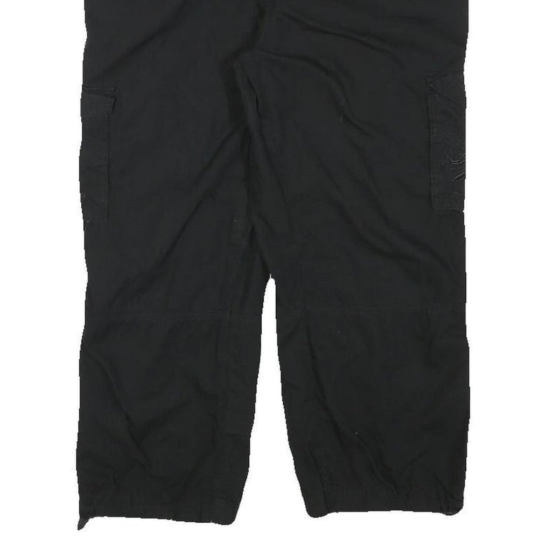 BUM EQUIPMENT Womens Black Casual Cotton Blend Cargo Shorts L W31