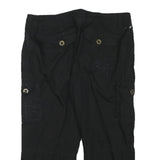 BUM EQUIPMENT Womens Black Casual Cotton Blend Cargo Shorts L W31