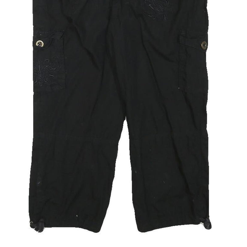 BUM EQUIPMENT Womens Black Casual Cotton Blend Cargo Shorts L W31