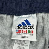 Adidas Striped Track Pants - XL Navy Polyester