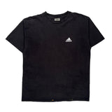 Adidas T-Shirt - Medium Black Cotton