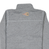 THE NORTH FACE Mens Grey Zip Jacket L Polyester Blend Plain Casual Outdoor Warm