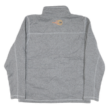 THE NORTH FACE Mens Grey Zip Jacket L Polyester Blend Plain Casual Outdoor Warm