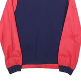 Womens Red & Navy Plain Polyester Blend Jacket S Zip Casual Lightweight