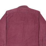 CABELAS Mens Maroon Cotton Blend Shirt L Button Pocket Casual Outdoor