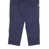 TCP Mens Cotton Blend Navy Relaxed Zip Trousers W32 L32 Casual Workwear