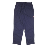 TCP Mens Cotton Blend Navy Relaxed Zip Trousers W32 L32 Casual Workwear