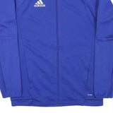 ADIDAS Mens Blue Jacket M Polyester Blend Zip Athletic Sportswear