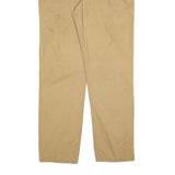 CARHARTT Mens Regular Fit Beige Trousers W36 L34 Cotton Blend Zip Pocket