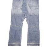 Womens Light Blue Relaxed Straight Denim Cotton Blend Jeans W29 L30 Patchwork