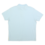 US POLO ASSN Mens Light Blue Cotton Blend Polo Shirt XL Short Sleeve Plain