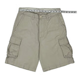 Nautica Cargo Shorts - 32W 10L Beige Linen Blend