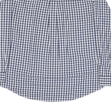 CHAPS Mens Blue & White Check Shirt XL Cotton Blend Long Sleeve Button Down