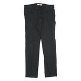 TOMMY HILFIGER Mens Jeans Black Slim Skinny Denim W36 L31 Stylish Casual Wear