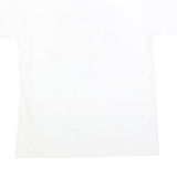 CHAMPION Mens White 2022 National Champions Graphic T-Shirt M Short Sleeve Crew