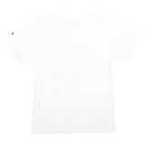 CHAMPION Mens White 2022 National Champions Graphic T-Shirt M Short Sleeve Crew