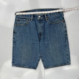 Levis Denim Shorts - 34W 10L Blue Denim