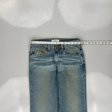 Made In Usa Armani Exchange Boot Cut Jeans - 29W UK 10 Blue Cotton