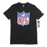 NFL Mens Black Cotton T-Shirt M Short Sleeve Crew Neck Logo Printed
